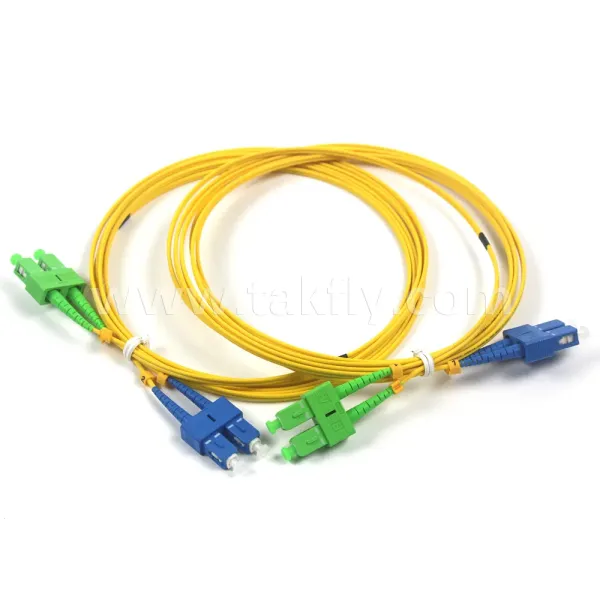 SC-SC Single Mode Duplex Fiber Optic Patch Cable 0.9mm-3.0mm