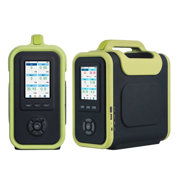 Precision Multi Gas Detector with Modular Internal Structure and 3.5-inch IPS LCD Screen for CO NO NO2 SO2 VOC O2 CO2 Detection