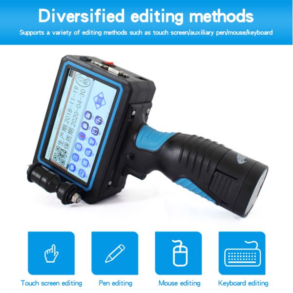 Quick Drying Ink Handheld Inkjet Printer with Multi Language Support and Printing