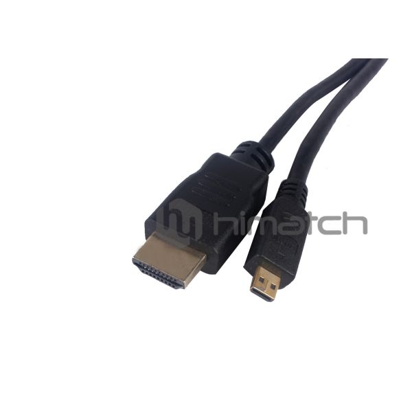 Cl3 Rated HDMI Cable / Micro HDMI D TO HDMI A Cable 3ft 6ft 10ft For Camera