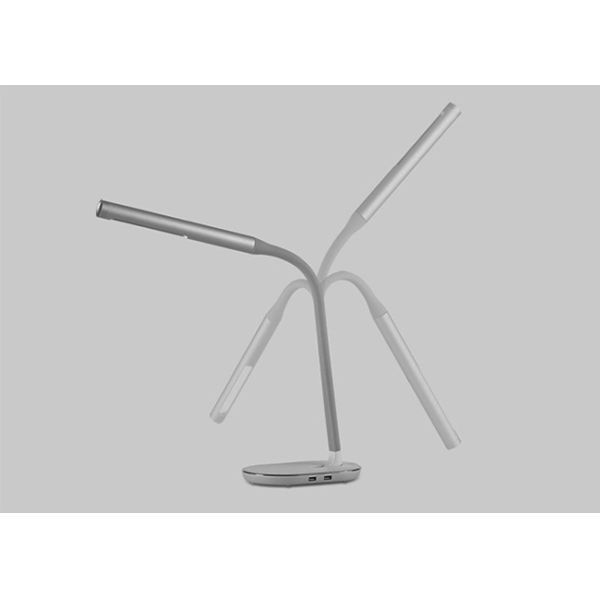 Adjustable Wireless LED Table Lamp With USB Charging Port Touch Control Brightness