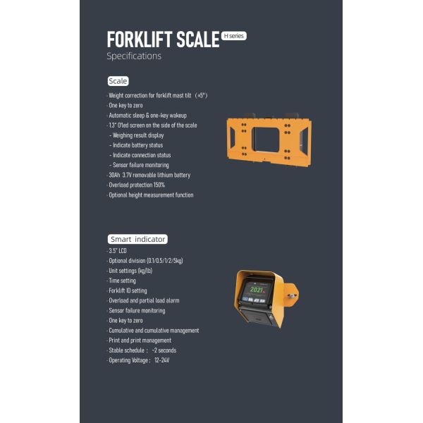 Bluetooth Forklift Mounted Scales forklift weighing system