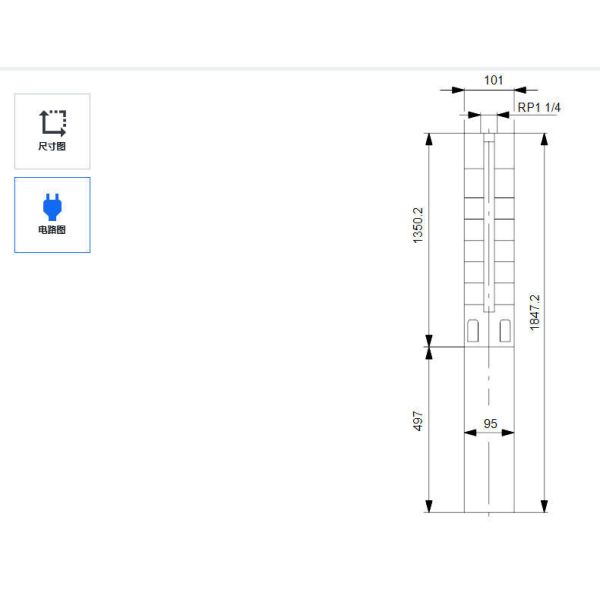 Submersible Deep Well Pump Stainless Steel Corrosion-resistant Installed Vertically Or Horizontally
