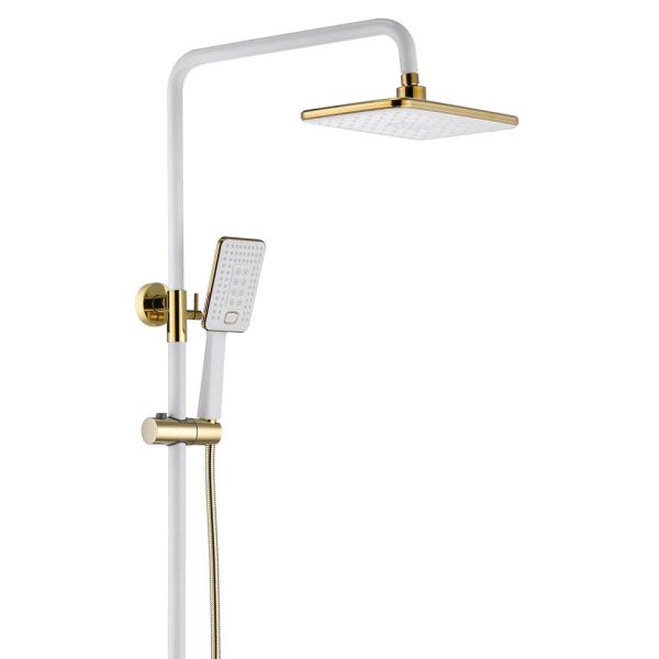Rainfull Function Concealed Brass Thermostatic Shower System Set with Chrome Finish