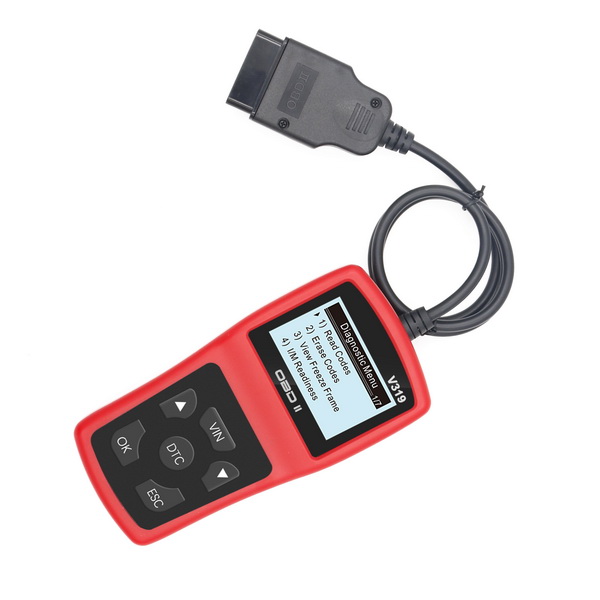 New Arrival V319 OBD2 Reader Diagnostic Support Multi-language OBDII Car Scanner