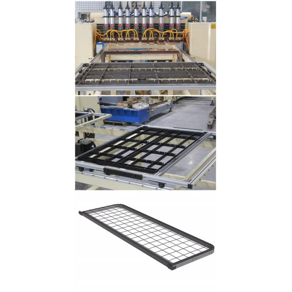 Automatic Swing Base Welding Machine , Wire And Tube Profile Mesh Welding Machine