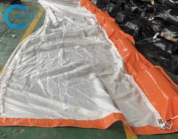Chains-Installed Flame Retardant Silt Screen With Geotechnical Cloth