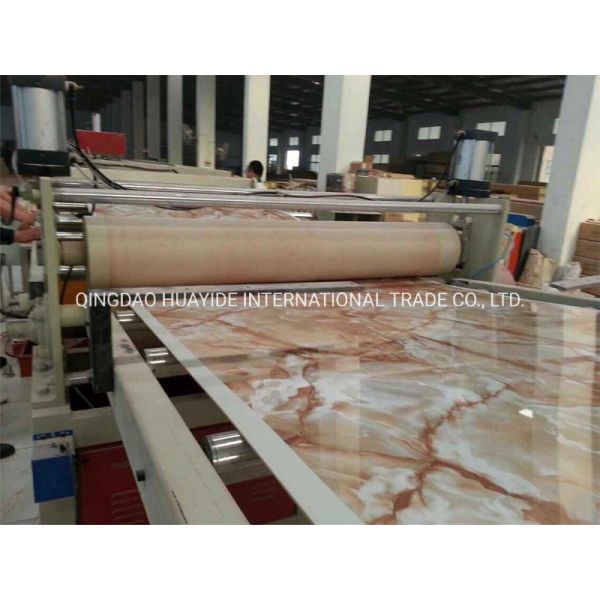 Artificial Marble PVC Sheet Extrusion Line Computerized Plastic Board Extruder