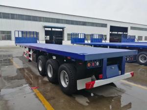 Quality 40 Feet 60 Ton Used Tri Axle Flatbed Semi Trailers For Sale for sale
