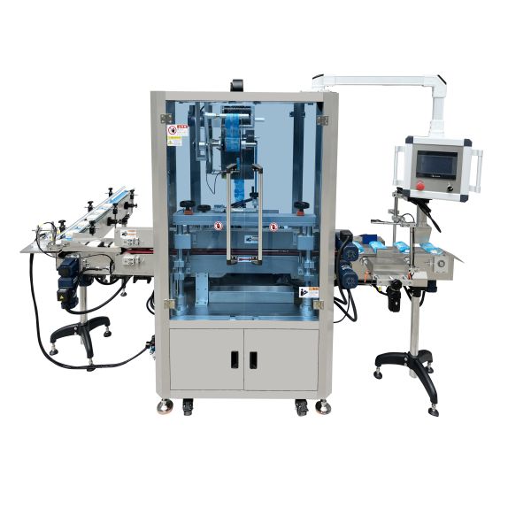 HOWFOND Automatic Horizontal Shrink Sleeve Labeling Machine for Tube Eyebrow Pencil Eye Drops and Lip Balm