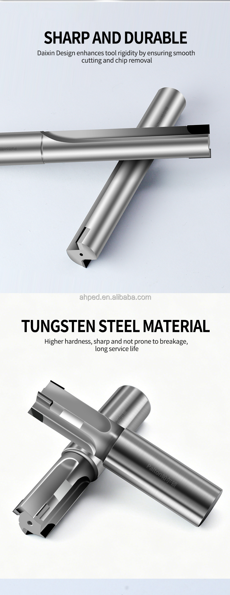 PCD drill Solid Carbide Reamers Sintered Diamond For Aluminum Graphite