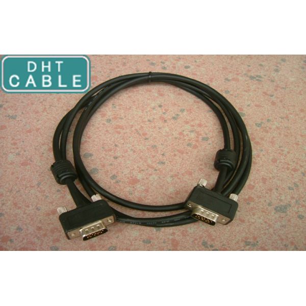 1ft 0.3m Custom Cable Assemblies , HD 15M / 8 x BNC Female Custom VGA Cable