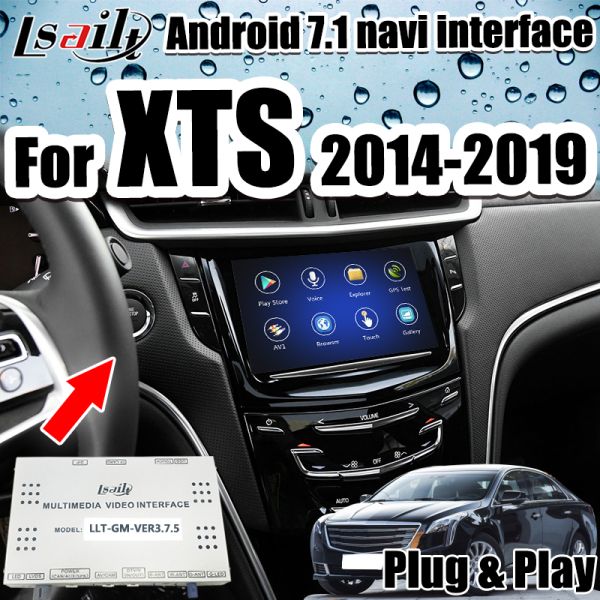 Six-core Android Auto Interface GPS Navigation for Cadillac XTS support Waze Yandex Youtube ,360 panorama by Lsailt