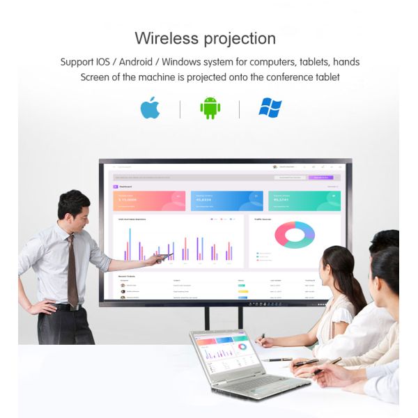 Infrared 85 Inch 1920*1080 500cd Interactive Smart Board