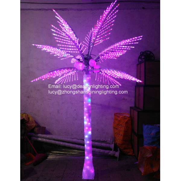 color changing led palm tree light