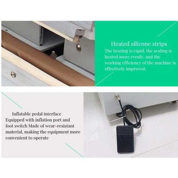 CE Certified External Extractable and Inflatable Vacuum Skin Packing Machine for Food