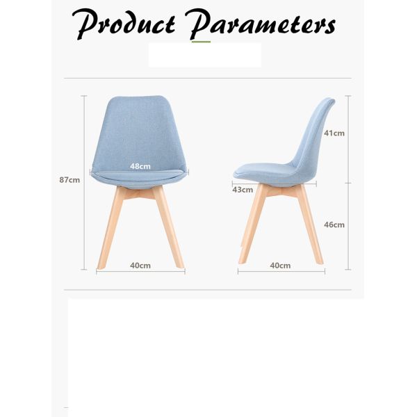 Contemporary Leather Dining Chairs Hotel Use With Solid Beech Wood Legs