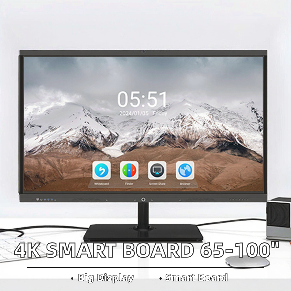 85 Inch 4K Interactive Electronic Whiteboard LCD Display Digital Smart Board Flat Panel