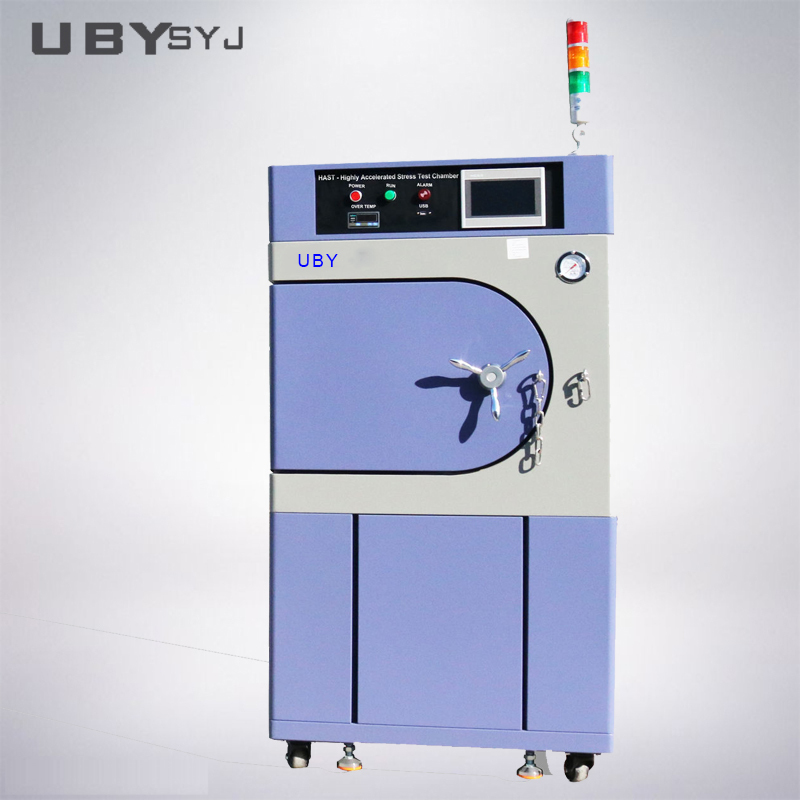 UP-6124 Highly Accelerated Aging Test Chamber with ±0.5°C Temperature Stability, 105℃ ~143℃ Range, and 1.2 ~ 2.89 kg/cm² Pressure