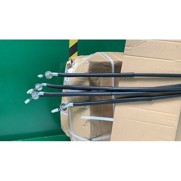Plated Carbon Steel Auto Clutch Cable / Black Brake Control Cable Customized Length