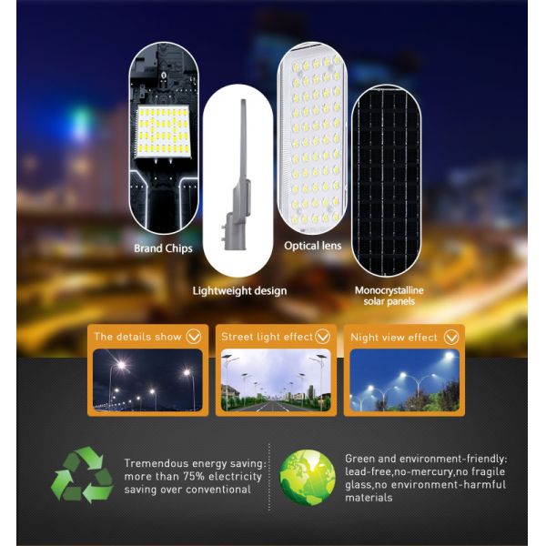 High Quality Solar Street Light Cost Effective Rainproof Lightning Resistant Outdoor Lighting Solution