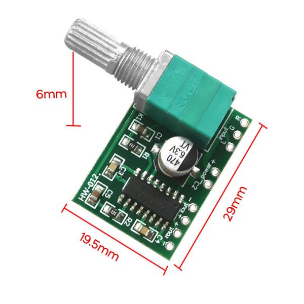 PAM8403 Audio Board with 2*3W Power 5V USB-Powered Digital Amplifier Module for High-Fidelity Sound