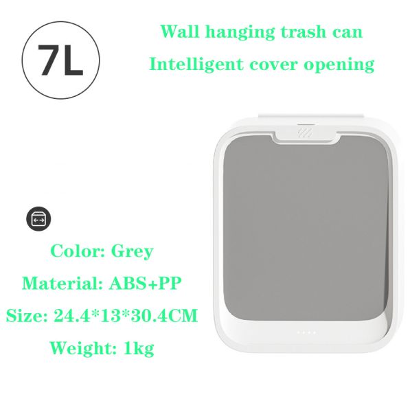 Multi-scene Can Be Large-capacity Induction Liberation Hands Wall Hanging Kitchen Trash Can Recycling Bin Waste Bin