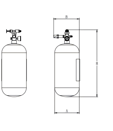 Suspension Type FM200 Gas Fire Suppression System With Thermal Bulb Activation