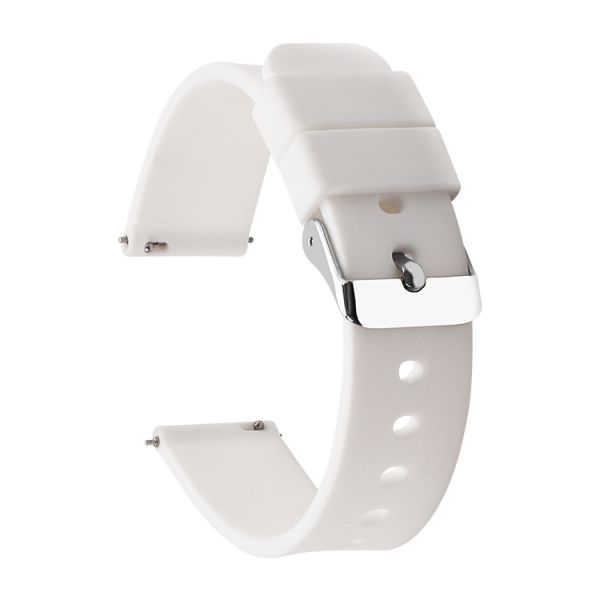 SHX-095 Quick Release Light Gray Smart Silicone/Rubber Strap · Customizable Sizes And Colors | OEM/ODM