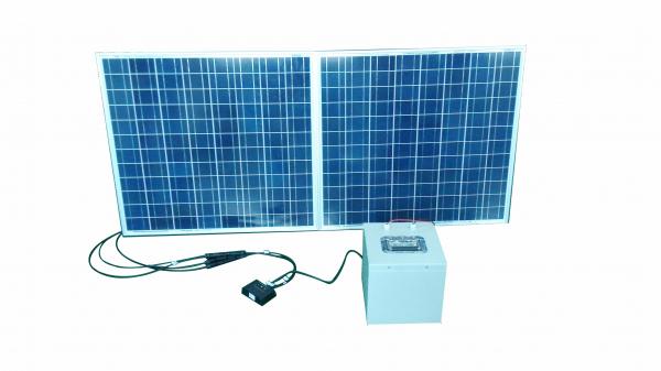 Buy 24V Solar Kit , 100AH 24V Lithium Ion Batteries For Solar Storage With Charge controller , PV panel and Inverter at wholesale prices