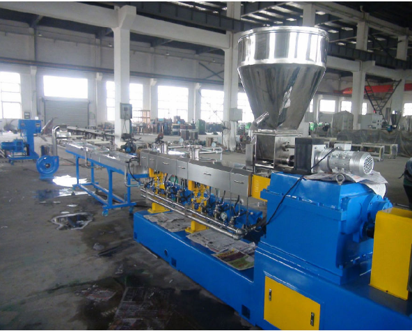 Parallel PP Filler Caco3 Plastic Compounding Masterbatch Twin Screw Extruder Machine