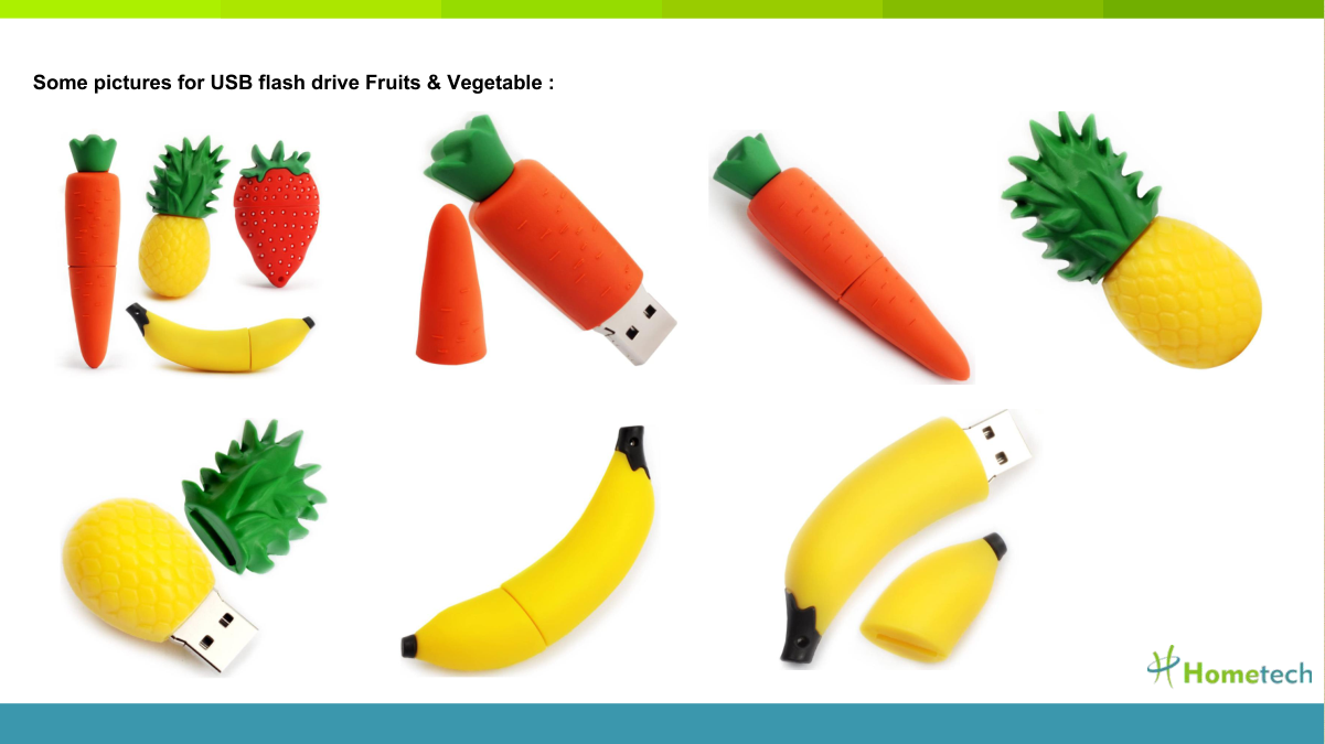 Peanut Shell PVC Plastic Customized USB Flash Drive 4GB 8GB 4.3x1.3cm