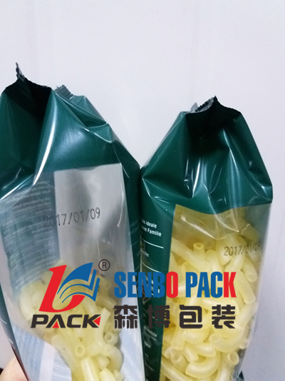Pasta gusset bag weighing and packing machine