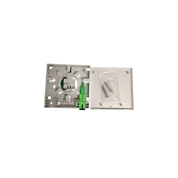 2 Core Optic Terminal Wall Mount Fiber Termination Box With SC Adapter