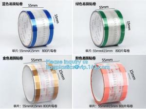 Quality Easy Tearing Remove Masking Tape Seal Drinks And Bags,Easy TAPE OPP Tape food packaging tape coffee cup sealing label for sale