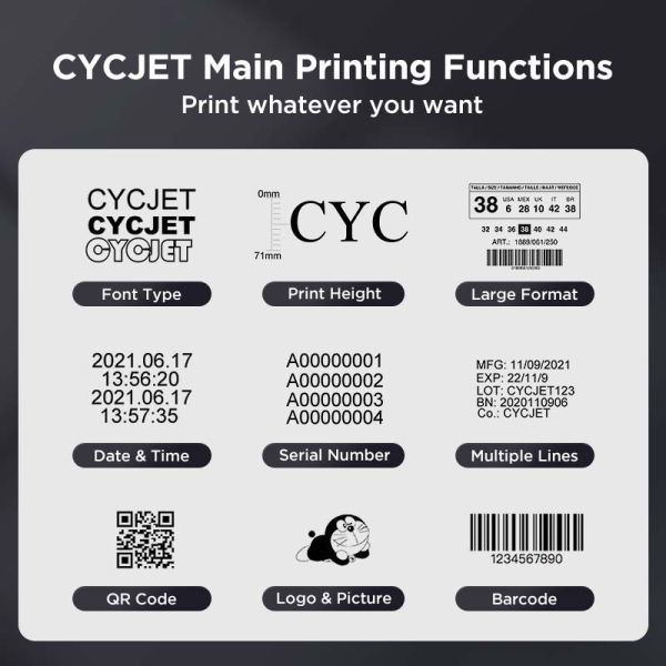 UV High Resolution Inkjet Printer 60m / Min High Speed Plastic Film Date Printing