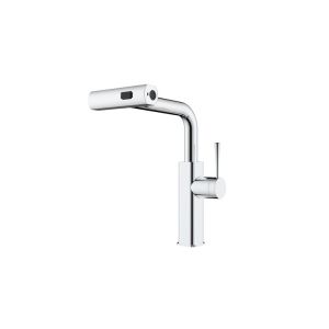 Quality Brass Pull Out Kitchen Faucet With Flexible Water Flow And Temperature Adjustment for sale
