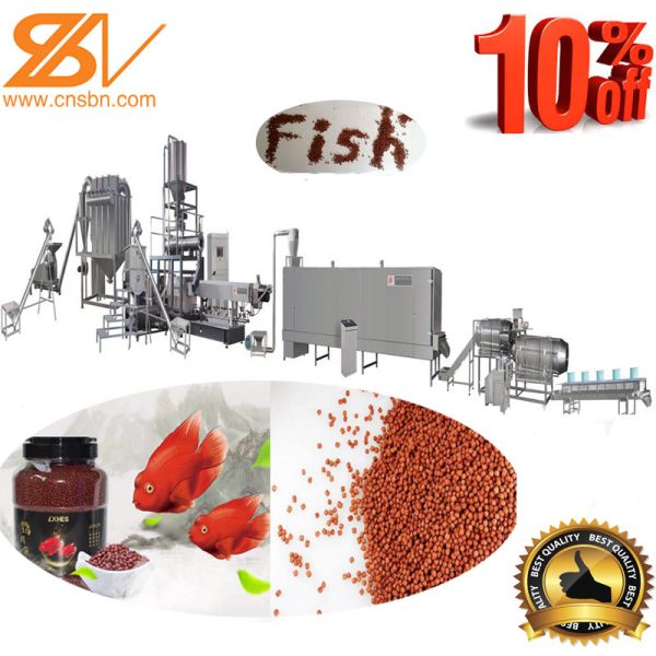Fully Automatic SLG85 500kgh Fish feed extruder machine in SBN