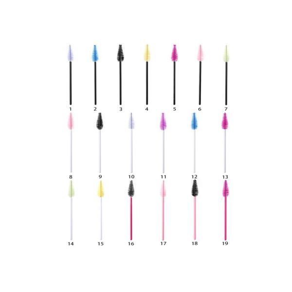 Disposable Permanent Makeup Accessories Eyelash Brush Brow andLash Comb