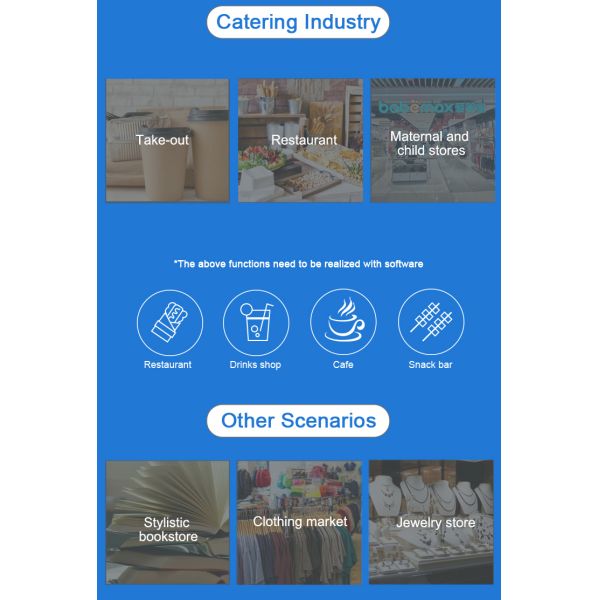 15.6" Touch Screen Windows Android POS System with Printer and High Resolution Screen