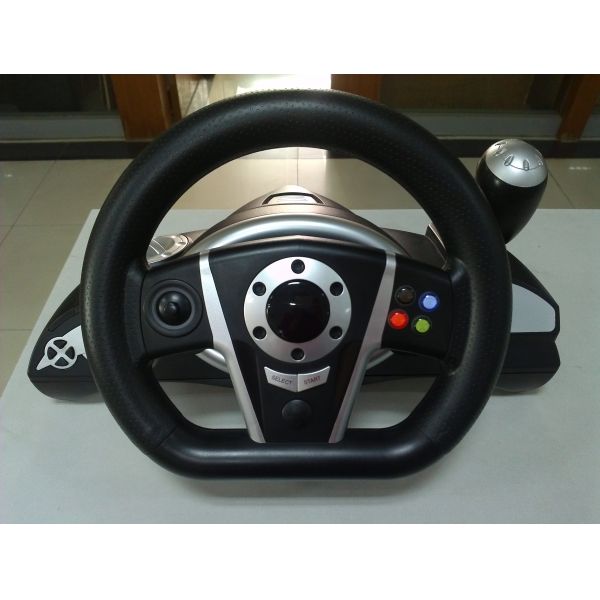 Bluetooth PC / P3 Racing Video Game Steering Wheel With Rubber Hand Grip