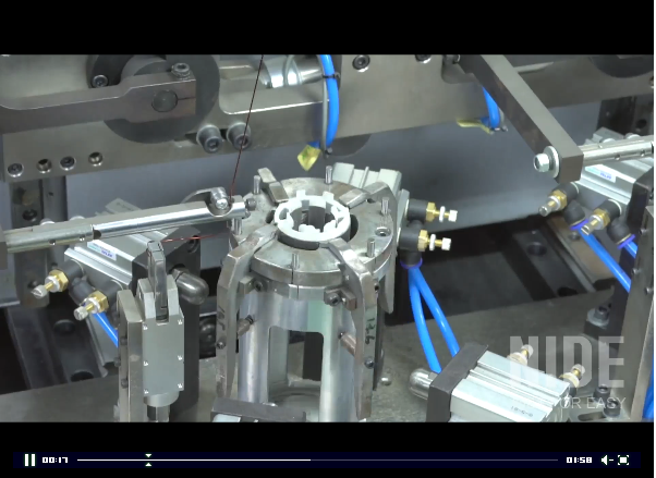Automatic Needle Winding Machine for BLDC Stator , Two Working Stations