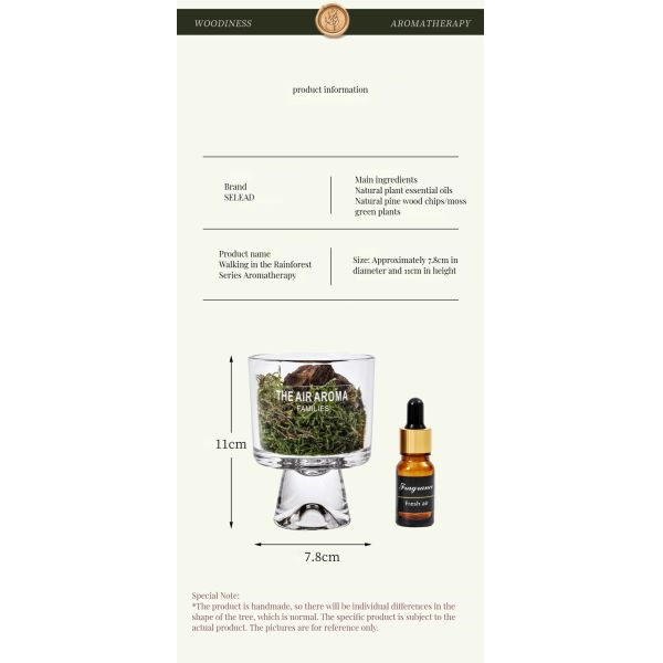 100ml Nature-Inspired Moss Diffuser Creative Scented Oil Diffuser for Keeping Air Fresh