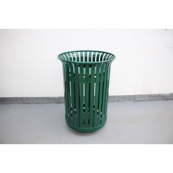 Public Round Outdoor Cigarette Ashtray Flanged Surface Mounted Type