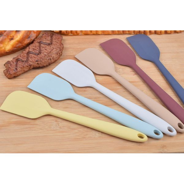 10.2in Silicone Scraper Spatula Rubber Scraper For Baking With Stainless Steel Core