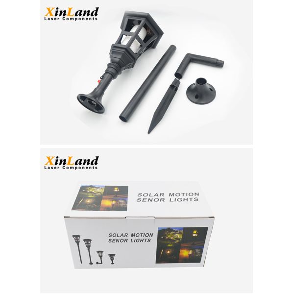 7.2W Flickering Flame Solar Lights Solar Flame Lights For Graden Yard Path Post Lights