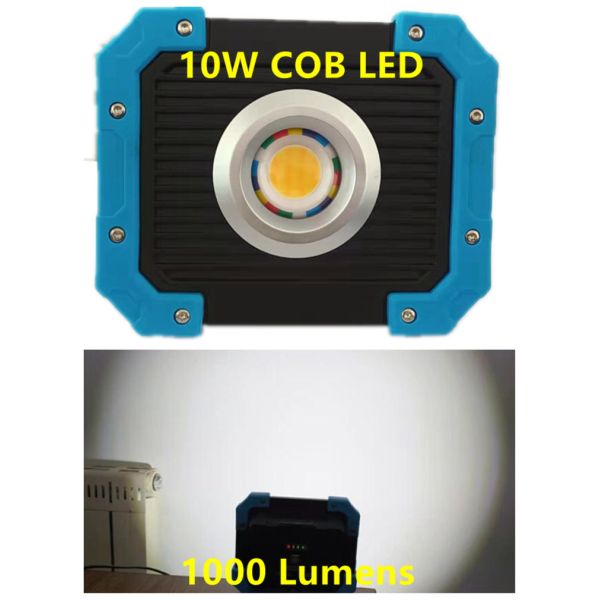 10W Rechargeable Magnetic Cordless Led Work Light With Threaded Hole