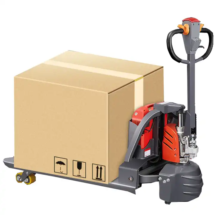 Good maneuverability 1.5 tons load capacity high efficiency and labor saving DC motor 24V electric pallet trucks