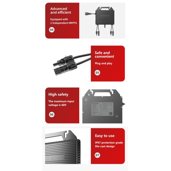 800W 1200W Home Solar Balcony Power System Plant Balkon Kraftwerk Solar System thin flexible solar panels