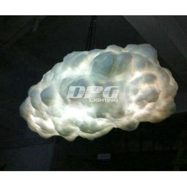 Modern LED Postmodern ideas floating clouds light fixtures bar cafe bar decorated
